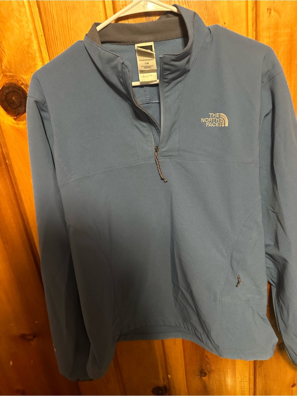 Womens North Face Slate Blue Quarter-Zip Pullover